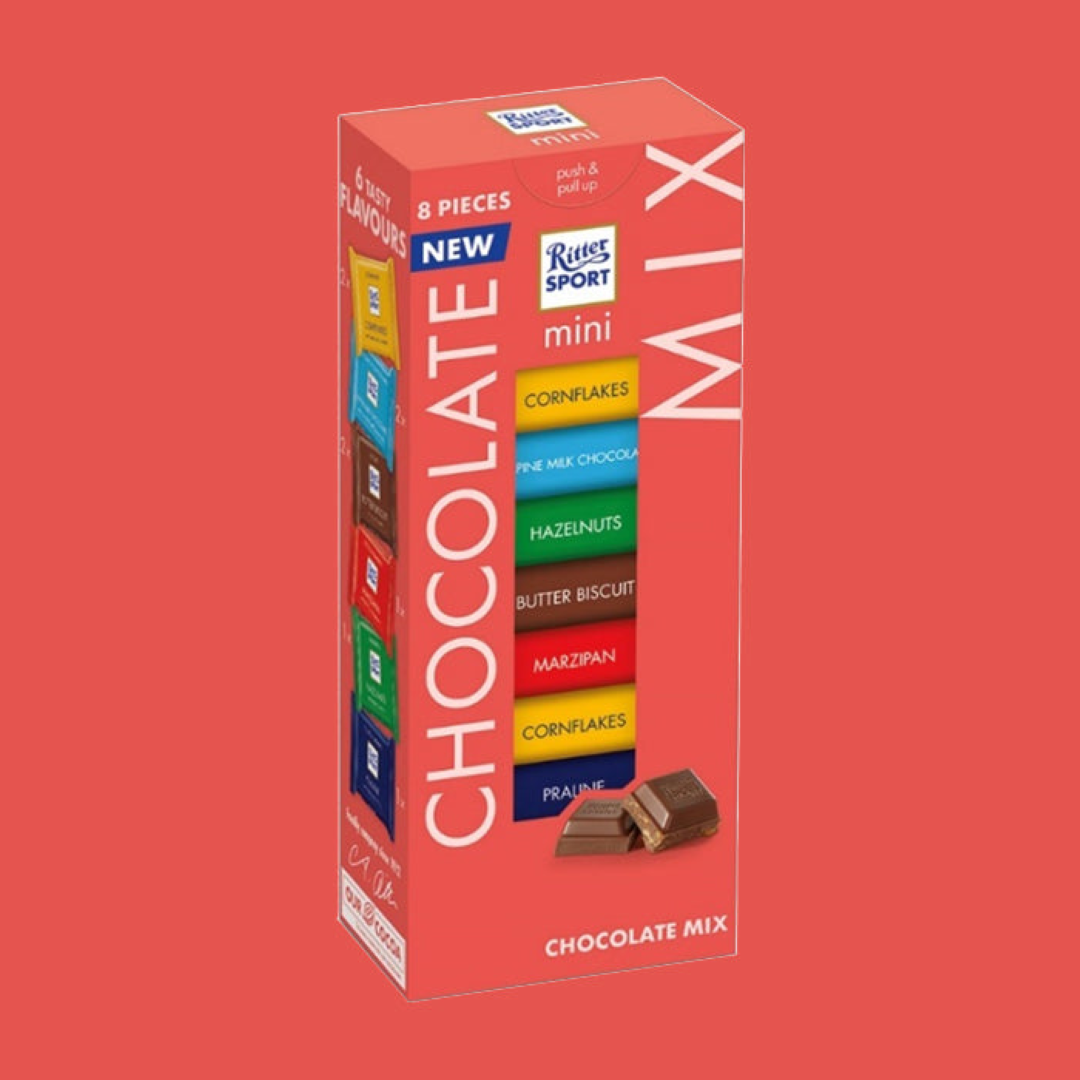 RITTER SPORT TOWER CHOCOLATE MIX SELECTION 133G